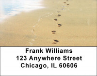 Footprints on the Beach Labels | LBSCE-99