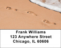 Footprints on the Beach Labels | LBSCE-99