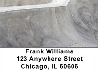 Skateboarding Concrete Address Labels | LBSPO-79