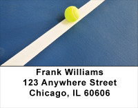 Abstract Tennis Address Labels | LBSPO-81