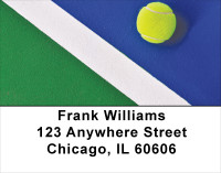Abstract Tennis Address Labels | LBSPO-81