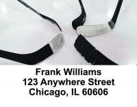 Hockey Face Off Address Labels | LBSPO-B0