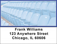 Blue & Silver Football Team Address Labels | LBSPT-03