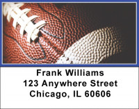 Blue & Silver Football Team Address Labels | LBSPT-03