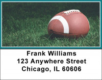 Midnight Green & White Football Team Address Labels | LBSPT-04