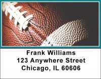 Midnight Green & White Football Team Address Labels | LBSPT-04