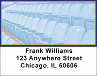 Blue & Yellow Football Team Address Labels | LBSPT-07
