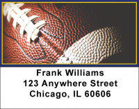 Blue & Yellow Football Team Address Labels | LBSPT-07