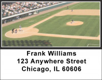 Black & White Baseball Team Address Labels | LBSPT-14