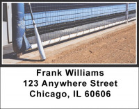 Black & White Baseball Team Address Labels | LBSPT-14
