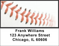 Black & White Baseball Team Address Labels | LBSPT-14