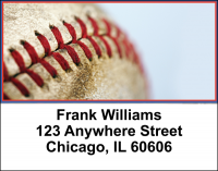 Blue & Red Baseball Team Address Labels | LBSPT-15