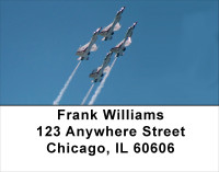 Stunt Planes In Action Air Force labels | LBTRA-34