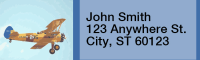 Retro Aircraft Address Labels  | LRTRAC-26