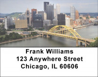 City Skyline Address Labels | LBTVL-13