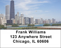 City Skyline Address Labels | LBTVL-13