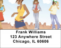 City Girl Divas by Jesse Vargas Address Labels | LBVAR-02