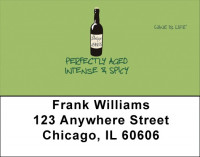 Perfectly Aged Wine Is Life Address Labels | LBWIL-01