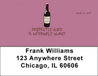 Perfectly Aged Wine Is Life Address Labels | LBWIL-01