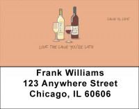 Wine Lovers Wine Is Life  Address Labels | LBWIL-02