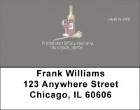 Wine Lovers Wine Is Life  Address Labels | LBWIL-02