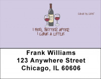 Wrath of Grapes Wine Is Life Address Labels | LBWIL-07
