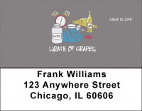 Wrath of Grapes Wine Is Life Address Labels | LBWIL-07