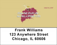 Wrath of Grapes Wine Is Life Address Labels | LBWIL-07