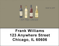 Daily Red Wine Is Life Address Labels | LBWIL-10