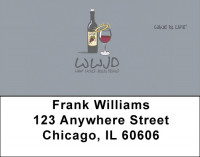 Daily Red Wine Is Life Address Labels | LBWIL-10