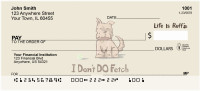 Life Is Ruff That's How I Roll Personal Checks | LIR-02
