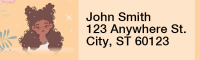 Majestic Black Beauty Address Labels  | LRAFRC-06