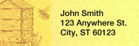 Golden Bee Blossoms Address Labels  | LRANI-100