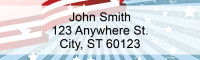 Red, White and Blue Address Labels | LRPAT-39