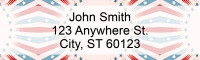 Red, White and Blue Address Labels | LRPAT-39