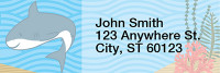 Happy Shark Address Labels | LRRANI-006