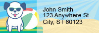 Dog Days of Summer Address Labels | LRRANI-007