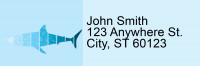 Silhouette Sharks Address Labels | LRRANI-025