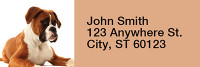 Boxer Rectangle Address Labels | LRRDOG-95