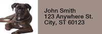 Boxer Rectangle Address Labels | LRRDOG-95