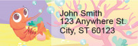 Cute Marine Life Rectangle Address Labels | LRRGEP-96