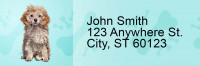 Poodle Pups Keith Kimberlin Address Labels | LRRKKM-14