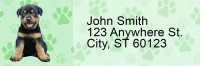 Rottweiler Pups Keith Kimberlin Address Labels | LRRKKM-15