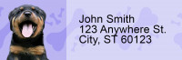 Rottweiler Pups Keith Kimberlin Address Labels | LRRKKM-15