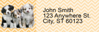 Australian Shepherd Pups Keith Kimberlin Address Labels | LRRKKM-17