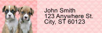 Boxer Pups Keith Kimberlin Address Labels | LRRKKM-19