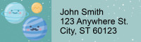 Happy Solar System Address Labels | LRRSPA-07
