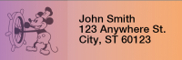 Steamboat Willie Ombre Address Labels | LRSBW-01