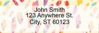 Abstract Feathers Address Labels by EttaVee  | LRVEE-02