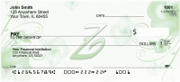 Floral Monogram Z Personal Checks | MONO-02Z